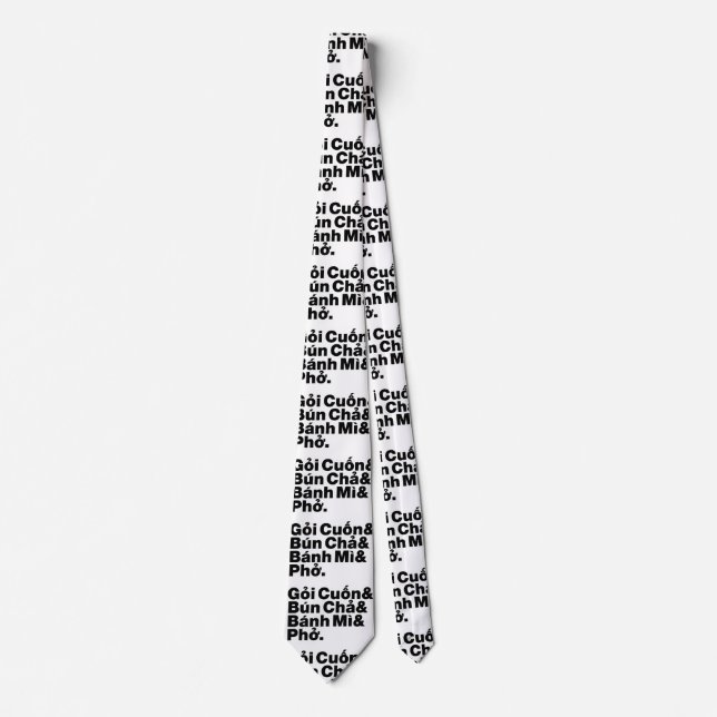 Vietnamese Street Food Tie (Front)