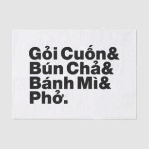 Vietnamese Street Food Tissue Paper