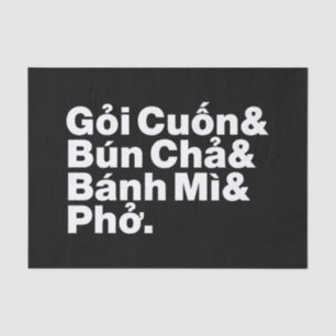 Vietnamese Street Food Tissue Paper