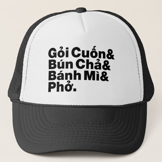 Vietnamese Street Food Trucker Hat (Front)