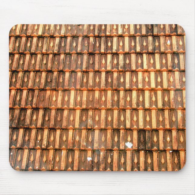Vietnamese terracotta roof tiles mouse mat (Front)