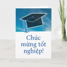 Vietnamese thiệp chúc mừng tốt nghiệp Graduation 