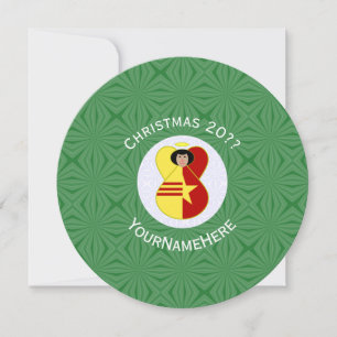 Vietnamese Unity Angel Christmas Flag Personalized Invitation