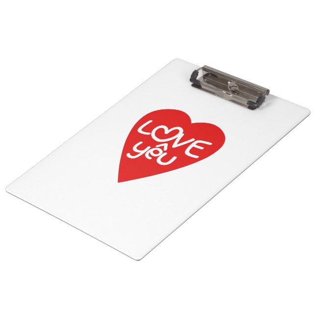 Vietnamese Valentine ♥ Love Yêu ♥ Asian Wordplay Clipboard (Angled)