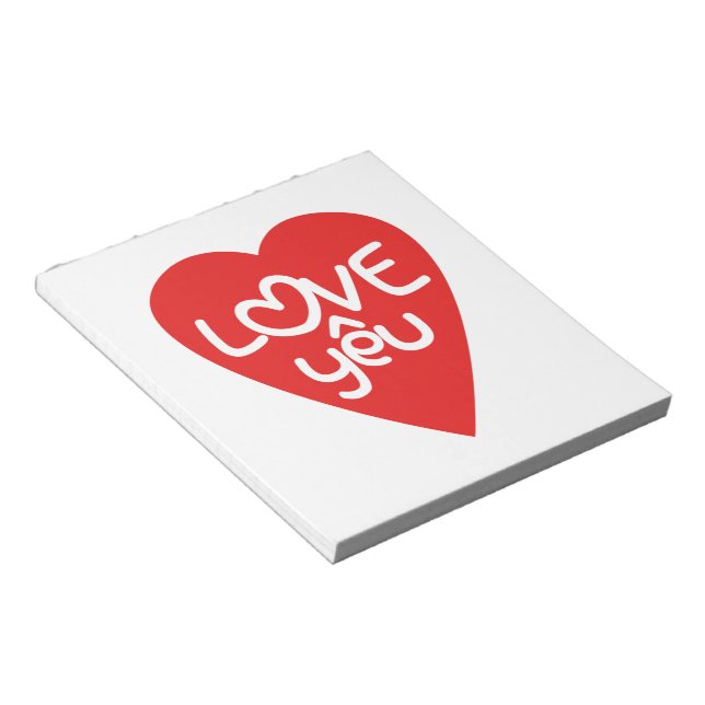 Vietnamese Valentine ♥ Love Yêu ♥ Asian Wordplay Notepad (Angled)