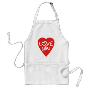 Vietnamese Valentine ♥ Love Yêu ♥ Asian Wordplay Standard Apron