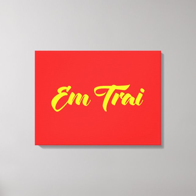 Vietnamese (Young) Brother - Em Trai ~ Tiếng Việt Canvas Print (Front)