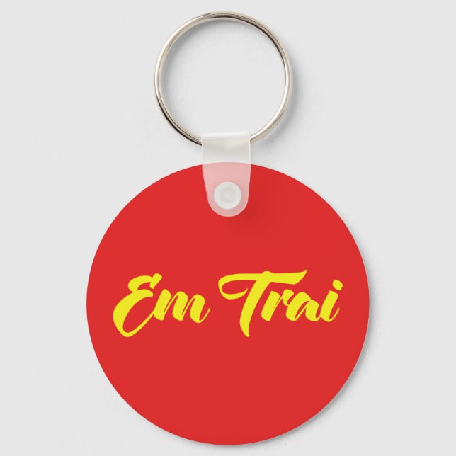 Vietnamese (Young) Brother - Em Trai ~ Tiếng Việt Key Ring (Front)