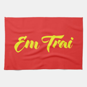 Vietnamese (Young) Brother - Em Trai ~ Tiếng Việt Tea Towel