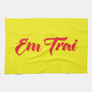 Vietnamese (Young) Brother - Em Trai ~ Tiếng Việt Tea Towel