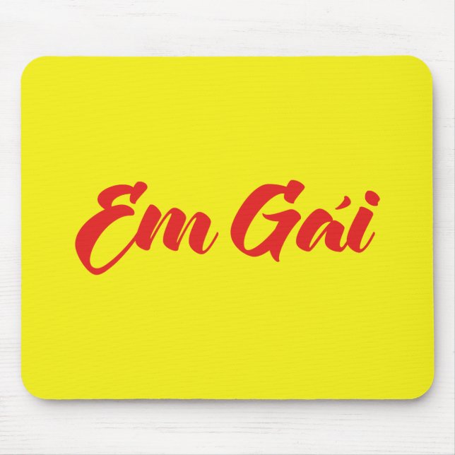 Vietnamese (Young) Sister - Em Gái ~ Tiếng Việt Mouse Mat (Front)