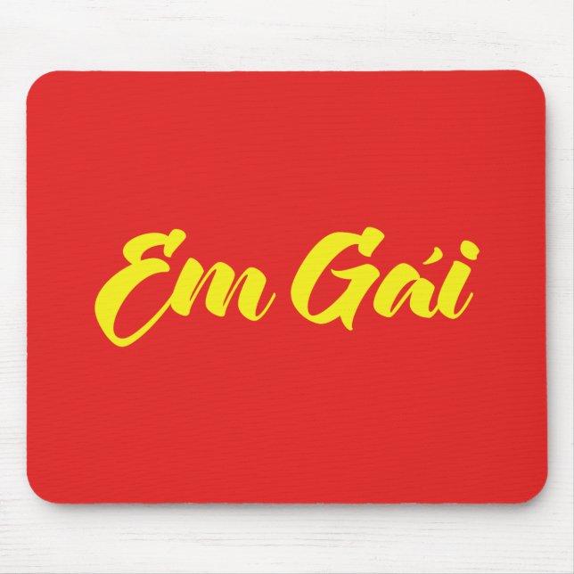 Vietnamese (Young) Sister - Em Gái ~ Tiếng Việt Mouse Mat (Front)