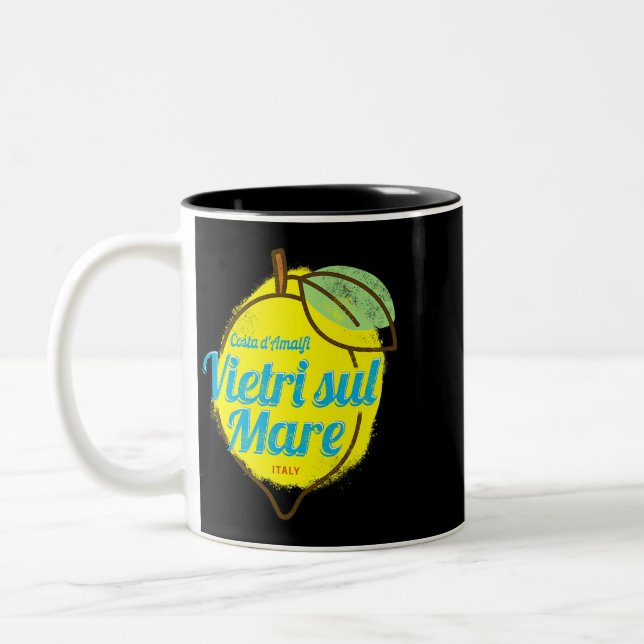 Vietri sul Mare Costa dAmalfi Lemon Italy Amalfi C Two-Tone Coffee Mug (Left)