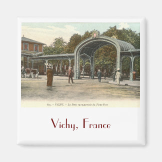 Vieux Parc, Vichy, France Vintage Magnet