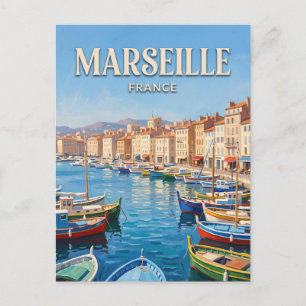 Vieux Port Marseille France Postcard