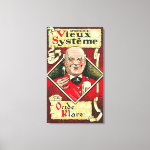 Vieux Systeme Wine LabelEurope Canvas Print