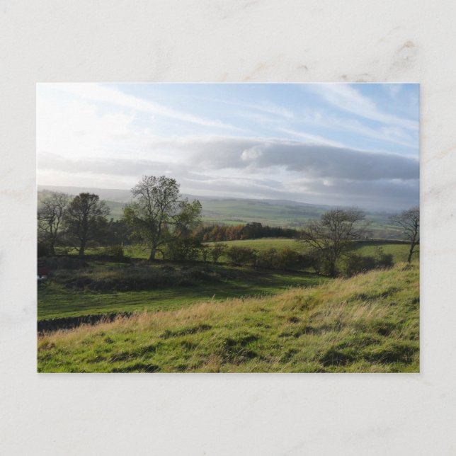 "View above Coquetdale" Northumberland Postcard (Front)