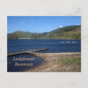 View across Ladybower Reservoir Postcard
