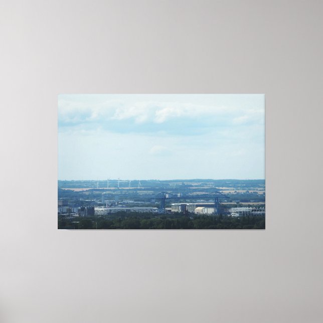View Across Teesside Canvas Print (Front)