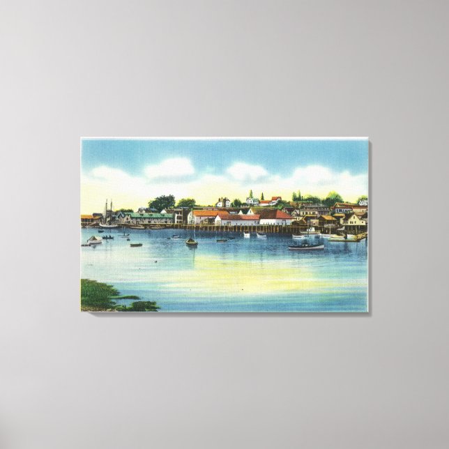 View Along the Waterfront Canvas Print (Front)