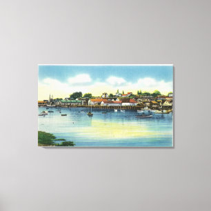 View Along the Waterfront Canvas Print