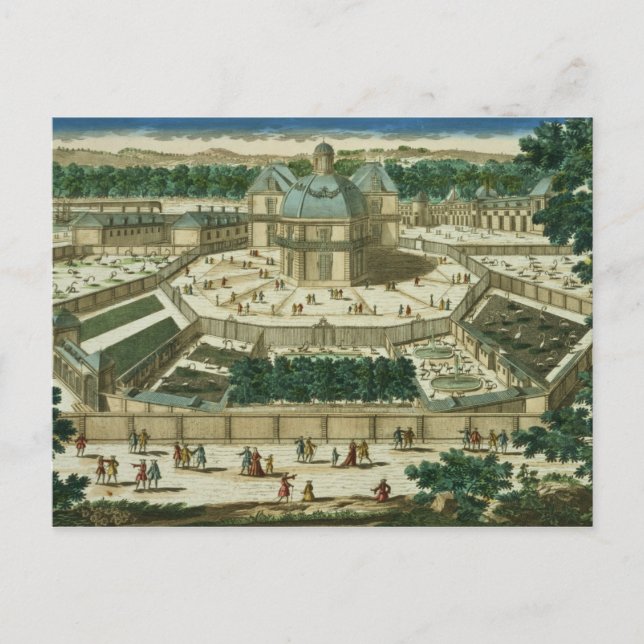 View and Perspective of the Salon de la Menagerie Postcard (Front)