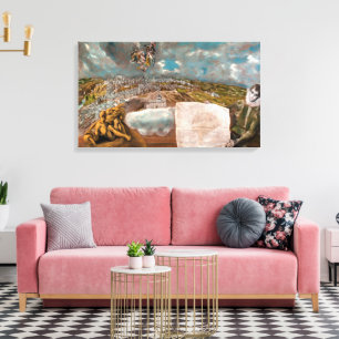 View and Plan of Toledo   El Greco   Canvas Print