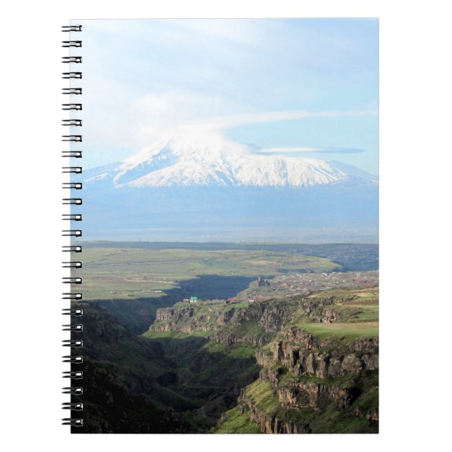 View at mountain Ararat from Armenian side Notebook (Front)