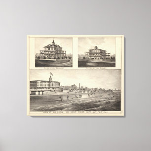 View at Sea Grove, Cape May Point Canvas Print