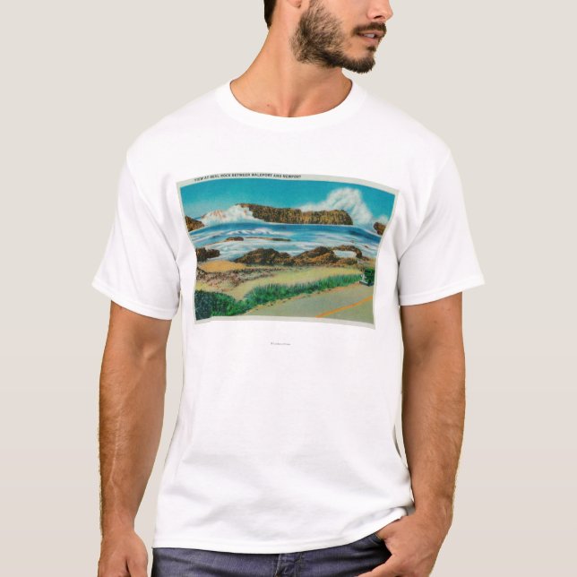 View at Seal Rock between Waldport and Newport T-Shirt (Front)