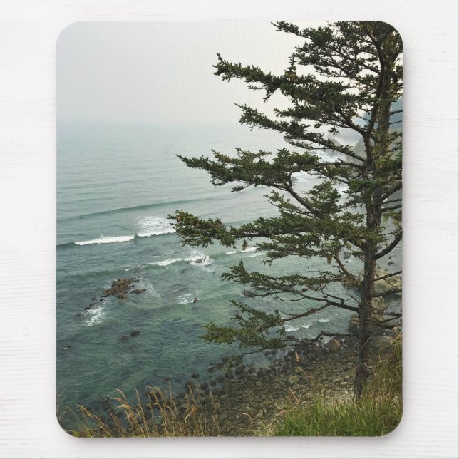 View at Simpson Reef Overlook, Oregon Coast Mouse Mat (Front)