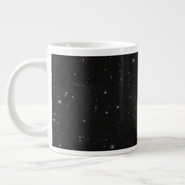 View Between The Pisces & Andromeda Constellations Large Coffee Mug (Left)