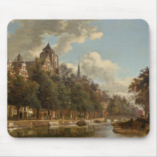 View Down a Dutch Canal Mouse Mat