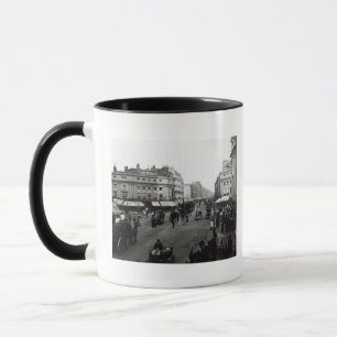 View down Oxford Street, London, c.1890 Mug