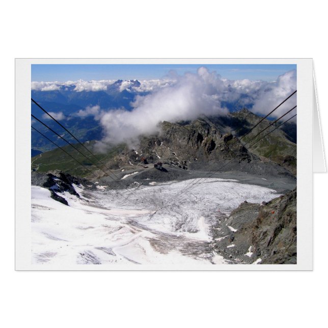 View down the Mont Fort glacier (Front Horizontal)