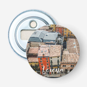 View from above of colorful facades of buildings bottle opener