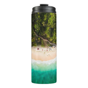 View from above, stunning aerial view of some tour thermal tumbler