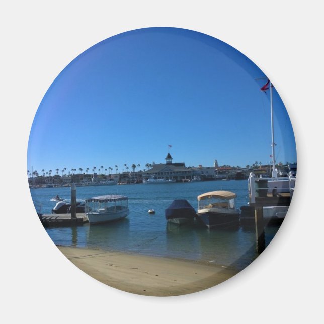 View from Balboa Island, Newport Beach, California Magnet (Front)