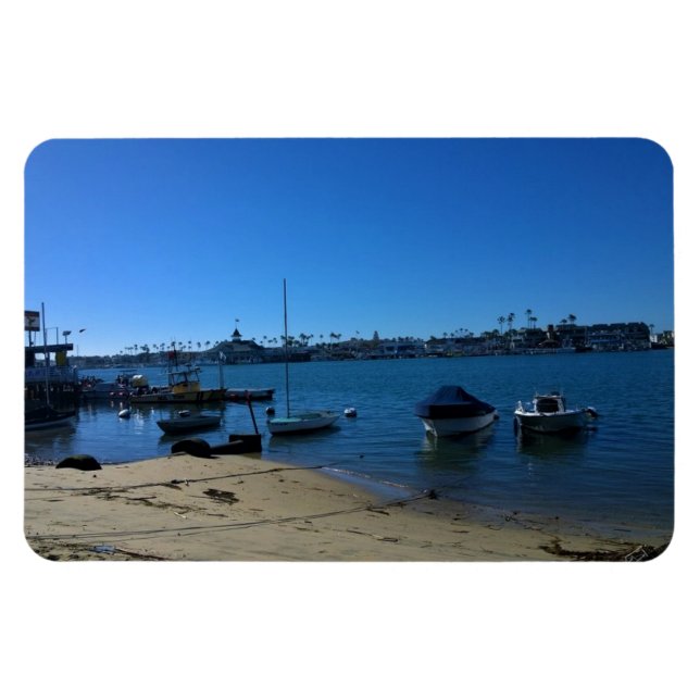 View from Balboa Island, Newport Beach, California Magnet (Horizontal)