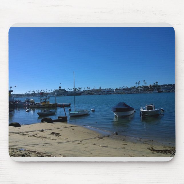 View from Balboa Island, Newport Beach, California Mouse Mat (Front)