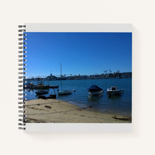 View from Balboa Island, Newport Beach, California Notebook (Front)