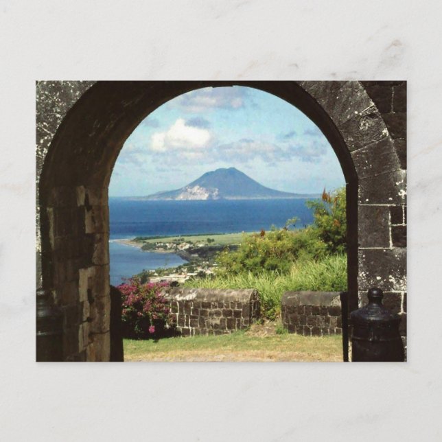 View from Brimstone Hill Fortress Postcard (Front)