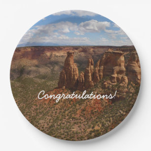 View from Canyon Rim Trail at Colorado Monument Paper Plate