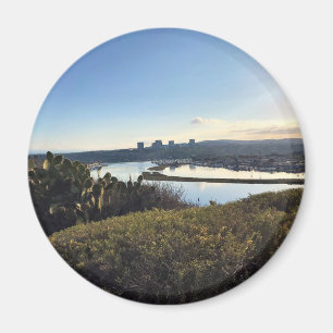 View from Castaways Park, Newport Beach, CA Magnet