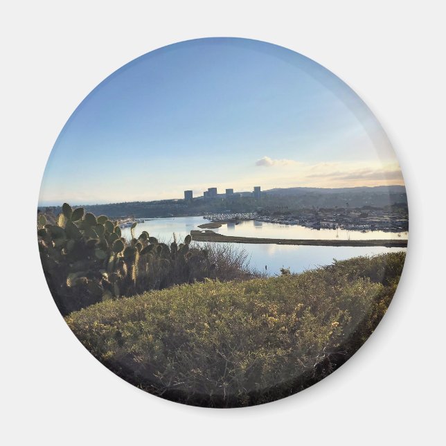 View from Castaways Park, Newport Beach, CA Magnet (Front)