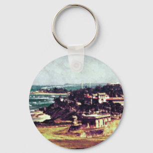 "View from Castillo de San Cristobal" Keychain