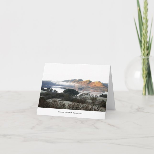 View from Castlehead - Derwentwater, Lake District Card (Front)