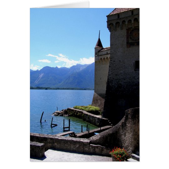 View from Chateau de Chillon Card