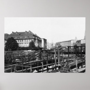 View from 'Fischerinsel', Berlin, c.1910 Poster