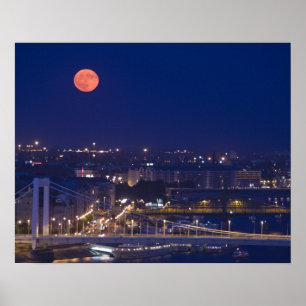 View from Fishermens Bastion next to Matyas Poster